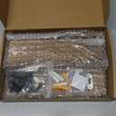 Key Holder for Wall, Decorative Key and Mail Holder with Shelf Has Large Key Hooks for Bags, Coats  Paulownia Wood Key Hanger with Mounting Hardware (9.8W x 6.7H x 4.2D) (Brown)