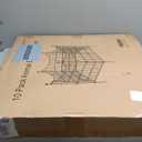 10 Panels No Dig Dog Fence Outdoor for Yard, 24 in(H) X 20 ft(L) Decorative Tall Garden Fence Animal Barrier, Rustproof Metal Wire Garden Edging and Borders, Temporary Fencing Stakes