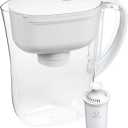 Brita Metro Water Filter Pitcher with SmartLight Change Indicator, BPA-Free, Replaces 1,800 Plastic Water Bottles a Year, Lasts Two Months, Includes 1 Filter, Small - 6-Cup Capacity, White