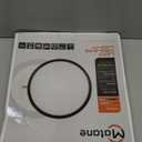 Matane 12 Inch LED Flush Mount Ceiling Light Fixture with Night Light, 24W 2400LM 3000K/4000K/5000K Selectable, Dimmable Ceiling Lights for Bedroom, Dining Room, Kitchen, Round Black