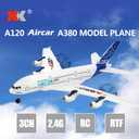 GoolRC RC Airplane, WLtoys XK A120 A380 Aircar Model Plane, 3CH 2.4G Remote Control Airplane, EPP Fixed-Wing RC Aircraft RTF Toy for Adults, 500mm x 505mm x 150mm