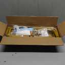 Welcome Sign Stand, Personalized Wedding Welcome Sign Holder Stand with Leather Sign Hanging Straps, Metal Welcome to Our Wedding Sign Holder, Gold Easel Stand for Baby Shower Graduation Bridal Shower