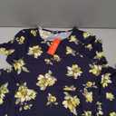 Urban CoCo Women's Floral Print Short Sleeve Flared Midi Dress (Large, #10)