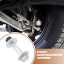 uxcell 2 Set Eccentric Alignment Camber Bolt for Kia Optima 2011-2020 No.552602P300/552602P400/552603M000 Suspension Control Arm Cam Adjustment Nut Kit