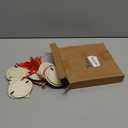 16 Pcs Christmas Photo Frame Ornaments Wooden Nutcrackers Santa Snowman Snowflake Picture Frame Tree Decoration DIY Photo Keepsakes for Xmas Party Decorations Winter Holiday Gift (Light Ball)