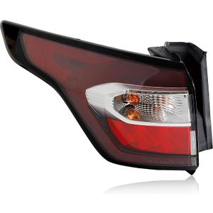 Tail Lights Outer with Light Bulb and Harness Compatible With 2017-2019 Ford EscapeS, SE, SEL Taillight Rear Brake Lamp Signal Assembly Left Driver Side GJ5Z13405C FO2805116