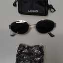 livho 2025 Trendy Oval Sunglasses - Stylish Polarized Shades for Everyday - Retro Metal Frames