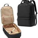 CADOLIM Large Travel Backpack Carry On Flight Approved Black Backpack For Travel Backpacks Waterproof Personal Item Backpack Travel Bag For Women Mens Mochila De Viaje Traveling Backpack