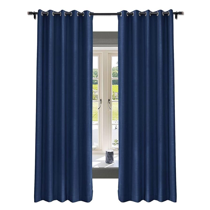 Curtains 50x100 Inch 2 Panels Set/Thermal Insulated Grommet Curtain Drapes/Room Darkening Window Curtains for Bedroom and Living Room