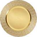 LIYH 8 Pcs Gold Chargers Plates 13 Inch - Gold Chargers for Dinner Plates, Irregular Design Heavy-Duty Plate Charger Bulk, Suitable for Wedding & Party- Stackable