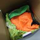 COMIN Halloween Inflatable Alien Costume Kids Cosplay Costumes Funny Ride on Blow Up Costumes Alien Suit for Teens