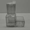 Vtopmart 4 Pack Small Clear Stackable Storage Drawers,Acrylic Bathroom Makeup Organizer,Plastic Storage Bins For Vanity, Undersink, Kitchen Cabinets, Pantry, Home Organization