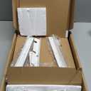 AX WABER Keyboard Tray Under Desk Pull Out with Extra Sturdy C Clamp Mount System, 27.3 (32.5 inch Including Clamps) x 11 Inch Slide-Out Platform Computer Drawer for Typing White AX01WW01