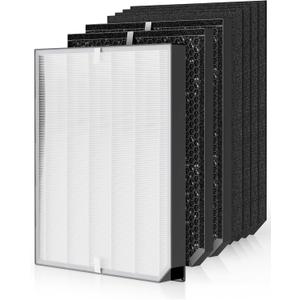 3000 Replacement Filters Compatible with Air Doctor 3000/3500 / 3500i Air Purifiers, Includes 1 High-Efficiency Filter, 2 Carbon Filters, 4 Pre-Filters, Comparable to ADF3001, ADF3002, ADF3003