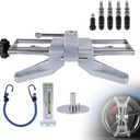 BARTOO Wheel Clamp & Magnetic Adapter for 11-25" Rims Camber Wheel Alignment Tool for Precise Camber Caster Gauges Universal Tire Repair Tool Kit