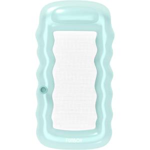 FUNBOY Clear Inflatable Mesh Pool Lounger Mesh Water Hammock with Built-in Pillow 70" Pool Hammock Float for Adults Swimming Pool Accessories & Tanning Pool Lounger Float for Pool Party & Summer (Mint Blue)