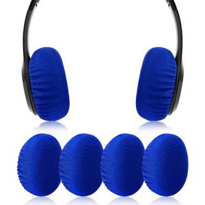 Flex Fabric Earpad Cover Protectors with Stretchable and Washable for Beats Solo 3/2 Wireless/Wired and Other Headphones with 1.57-3.14 Inch Ear Cushions [ 2 Pairs ] (Blue)
