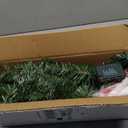 JOIEDOMI 24"/2FT Small Christmas Tree with Lights, Table Top Christmas Decor with Tree Skirt, Star Treetop and Ornaments, Battery Operated Pre-lit Artificial Xmas Tabletop for Xmas Decorations Indoor