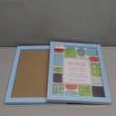 8x10 Picture Frame, Solid Wood Frame with Plexiglass, Wall Hanging or Tabletop for Home Decor, Light Blue, 2 Pack