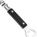 Anyongora 2-in-1 Can Punch Opener & Bottle Opener, Can Opener, Stainless Steel, Non-Slip Handle, Compact 6.1", For Traditional Cans (No Pull-Tab) & Pry-Off Bottle Caps