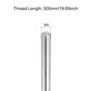 MECCANIXITY Fully Threaded Rod M5 x 500mm 0.8mm Thread Pitch 304 Stainless Steel Right Hand Threaded Rods Bar Studs 6 Pack