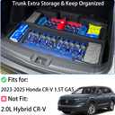 Trunk Custom-Fit Organizer for 2023 2024 2025 Honda CR-V, SUV Insert Cargo Rear Hatch Storage Box for CRV EX LX EX-L Touring Turbo Plus Sport Accessories