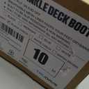 Trudave Deck Boots for Men, Men's Waterproof Insulated Reliable Rain Boots, Anti-Slip Ankle Rubber Boots with High-Traction for Fishing Boating, Size 10