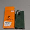 for Samsung Galaxy-Z-Fold-7 Wallet Case: with RFID Blocking Card Slots (6 Cards) & Hidden S Pen Holder | Soft PU Leather Magnetic Snap Zipper Wrist Strap Protective Phone Cover - Green