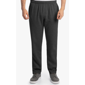 Fruit of The Loom Mens Eversoft Fleece Open Bottom Sweatpants with Pockets, Relaxed Fit, Moisture Wicking, Breathable Large