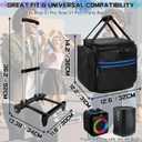 ORKELS Rolling Speaker Backpack Case for Bose S1 Pro S1 Pro+ & JBL PartyBox Encore, Portable Bluetooth Speaker Travel Bag with Wheels