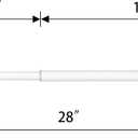 Magnetic Curtain Rods Multi-Use Adjustable Appliance Metal Doors Magnetic Rods, 9-16 Inch, 1/2 Inch Diameter, 4 Pack,White
