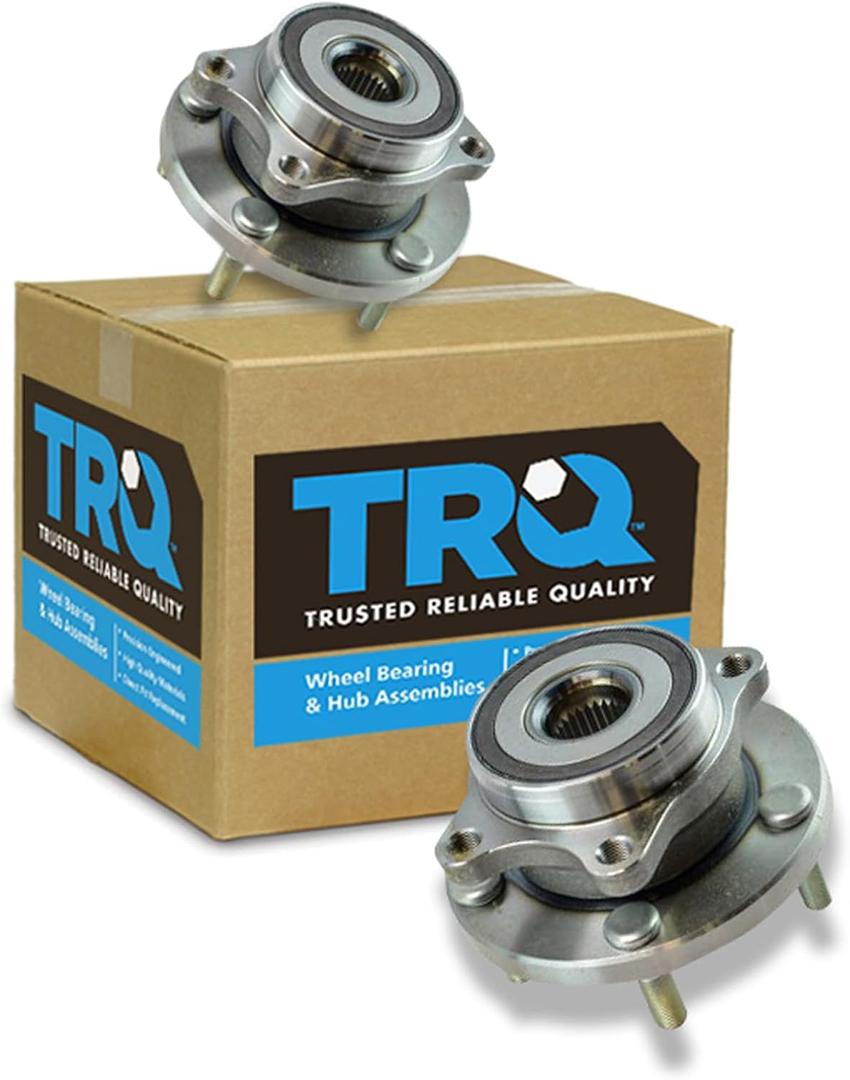 TRQ 2 Piece Front Wheel Bearing & Hub Assembly Set Compatible with 2019 Subaru Ascent 2019-2021 Forester 2004-2014 Impreza 2015-2020 Legacy Outback