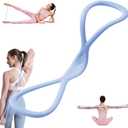 Resistance Bands, Figure 8 Exercise Bands for Women Men, Arm Back Elastic Rope for Glutes,Back,Fullbody Yoga Pulling Rope, Gift for Sports Lover/Beginner (25 lbs) (Blue)