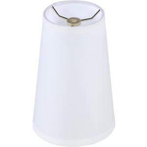 Aspen Creative 32164 Transitional Hardback Empire Shape Spider Fitter Lamp Shade in Off White, 4-1/4" Top x 6" Bottom x 9" Slant