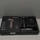 Farery Ionic Hair Dryer - Honeycomb Diffuser for Curly Hair & Even Lift, 1400W & 110,000 RPM for Ultra-Fast Drying, Frizz Control, 4 Heat & 4 Speed Settings, Magnetic Nozzle, HD Display