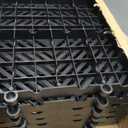 6 Pcs Plastic Pallets 23.6 x 11.8 x 1.18 Inch Lightweight Moisture-Proof Waterproof Floor Pallet with Breathable Grid Ventilation - Multi-Purpose Storage Pad for Garages, Kitchen, Basement, Attic