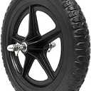 12 Inch Balance Bike Replacement Wheel, EVA Foam Balance Bike Wheel Compatible with Strider, Black