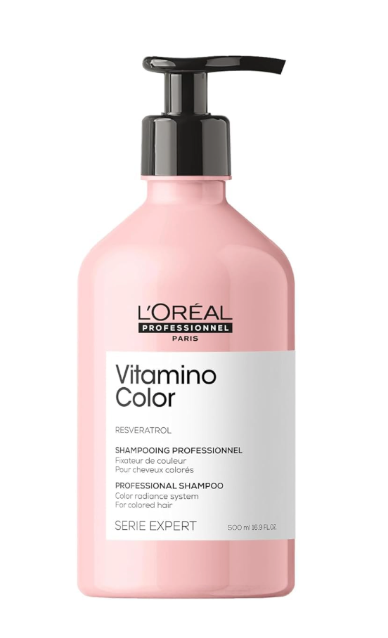 L'Oréal Professionnel Paris Vitamino Color Shampoo  Protects & Preserves Hair Color, Prevents Damage, Adds Vibrancy & Enhances Shine, 16.9 Fl Oz
