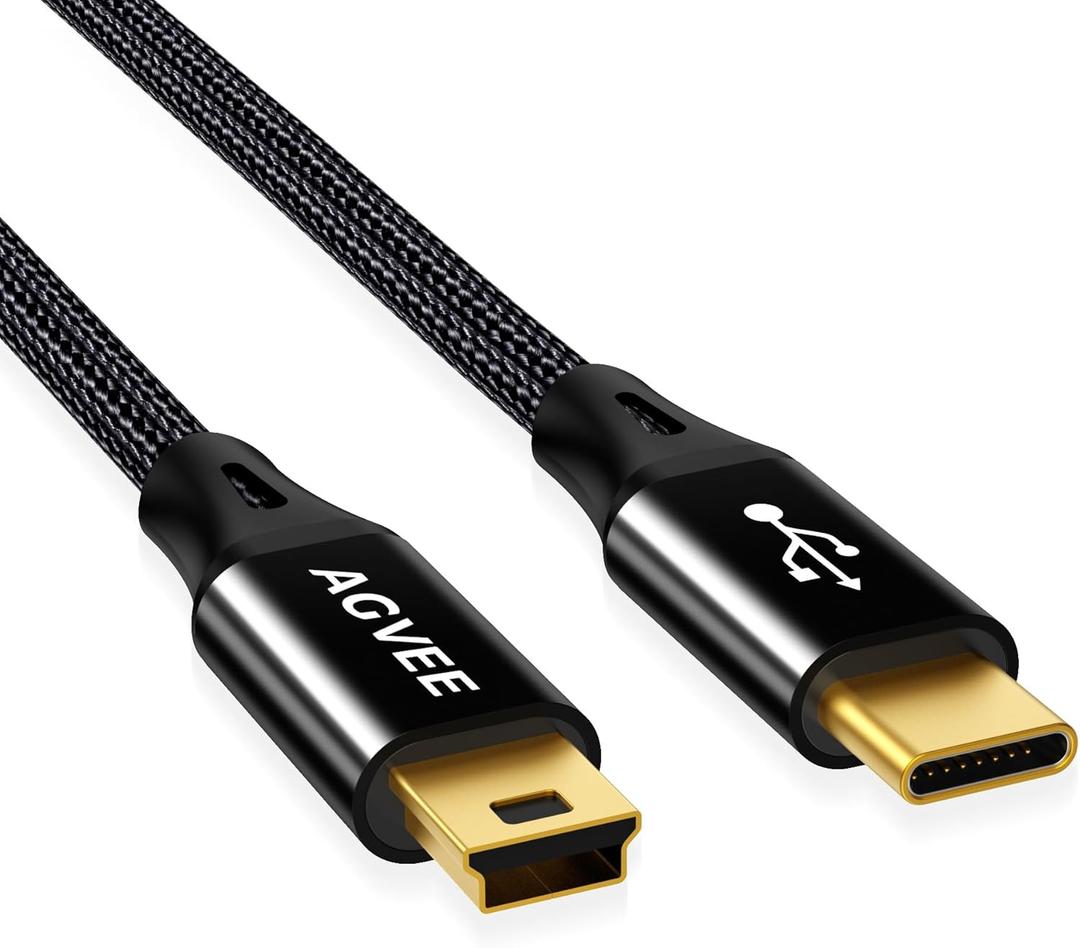AGVEE 2 Pack 6.6ft Camera IFC-400PCU USB C Data File Transfer AV Out Digital Cable Cord for Canon Rebel EOS T1i T2i T3i T4i T5 T5i T6 T6i T6s T7i, PowerShot/DSLR Cameras & Vixia Camcorders, Black
