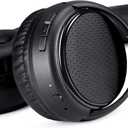 Amazon Basics Bluetooth On-Ear Headphones Wireless with Microphone, Deep Bass, 35 Hour Playtime, Foldable, Collapsible, Portable Travel Friendly, Black