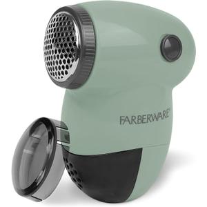 Farberware Fabric Shaver & Lint Remover for Clothes Battery Operated Lint Shaver with Triple Blades, Sweater Shaver to Remove Pilling for Clothing, Couch, Furniture, Fuzz, Lint Balls