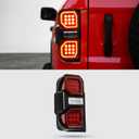 LED taillights for Ford bronco 2021-2025 taillight assembly, a pair of red lens taillight assemblies, Ford bronco 2021, 2022, 2023, 2024,2025 models (2PCS)