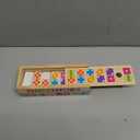 Melissa & Doug Dominoes Tabletop Game with 28 Colorful Tiles in Wooden Storage Box
