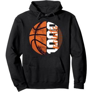 1000 Points Basketball Scorer High School Basketball Player Pullover Hoodie