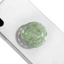 Trendy Checkerboard Phone Grip - Sleek, Expandable, Collapsible - Non-Slip, Durable, Universal Fit - Ideal for Style-Conscious Users (Green)