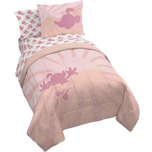 Disney Minnie Mouse Full Size Comforter Set - 7 Piece Bedding Includes Sheet Set & Pillow Covers - Super Soft Cozy Pink Bedding