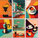 Fountor 6 Pack Paint by Numbers Kit for Adults Beginner, Easy Flowers Adult Paint by Number Kits on Canvas Without Frame, Flower Oil Painting by Numbers for Home Decor Gift 8” W x 12”L