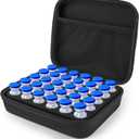 SMYV Insulin Vial Holder Storage Case for Fridge, Peptide Case Fits Standard 10ml U-100 Vials, 30 Slots