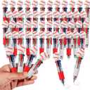 Baseball Party Favors baseball Pens Multicolor Pen in One Cute Fun 4-in-1 Pens Bulk Cool Ballpoint Pens for Birthday Gifts Teacher Supplies (Baseball, 48)