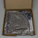 Tikea Decorative Wood Riser for Display, 2-Tier Rustic Corner Shelf for Kitchen Bathroom Counter Decor, Farmhouse Riser for Soap Dispenser and Plant (Brown)